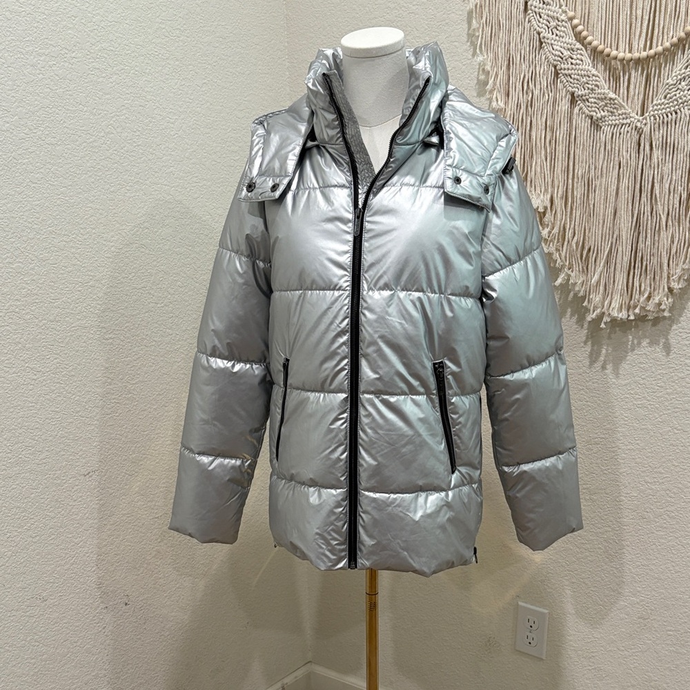 Zella Silver Puffer Jacket